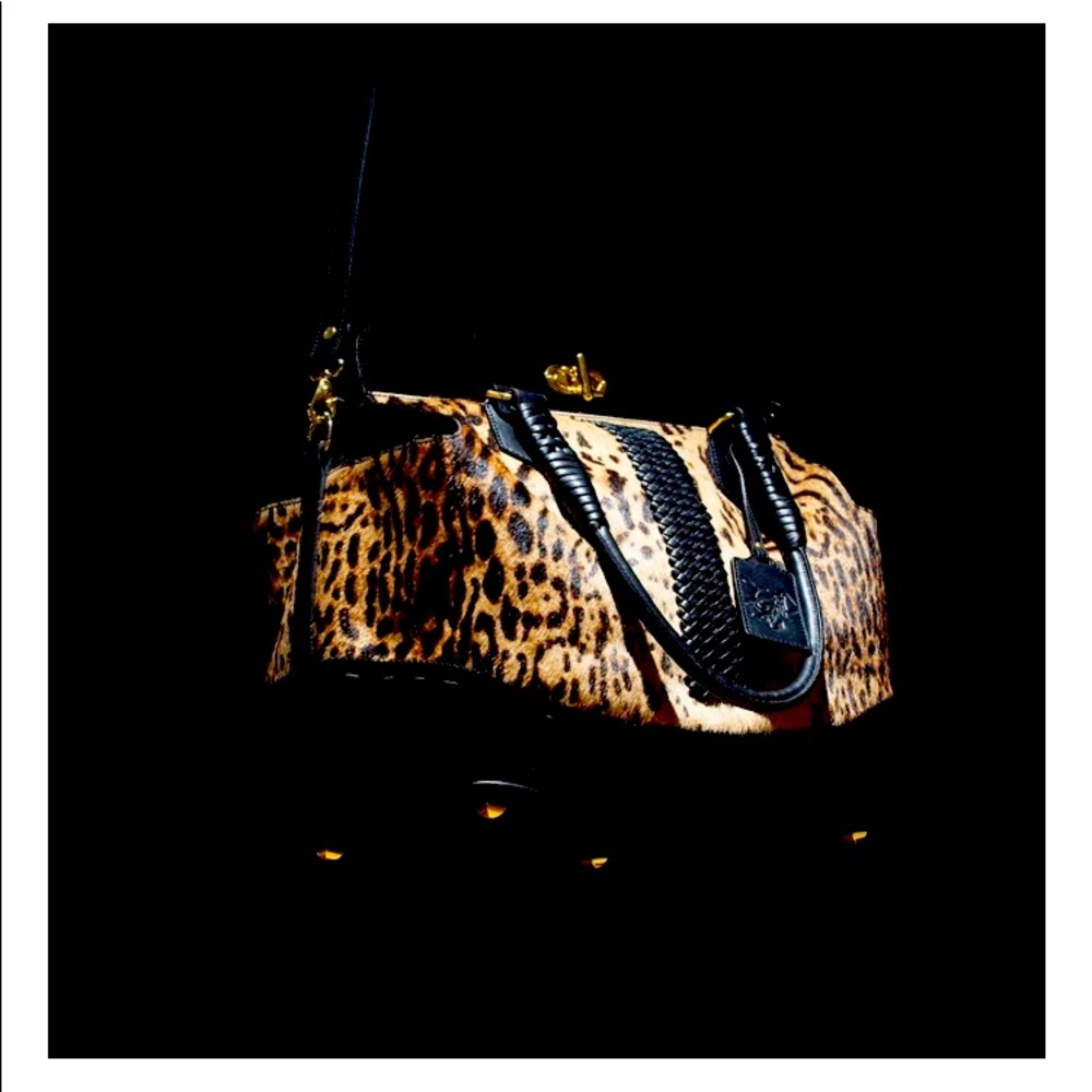 Leather / Ponyhair overnight bag